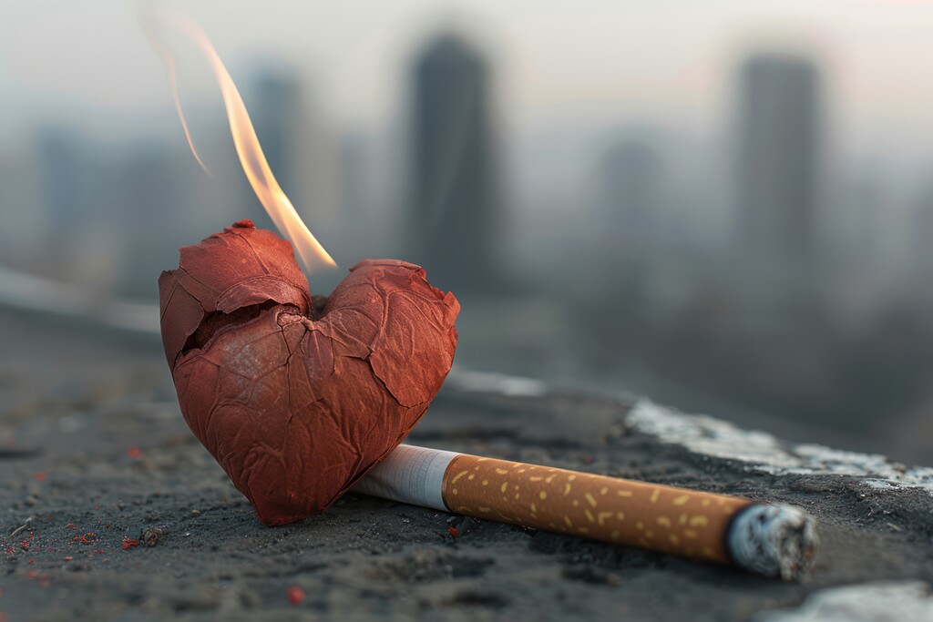 como cigarro afeta coração